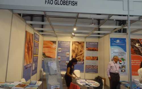 Stand conjunto Globefish e INFO Services