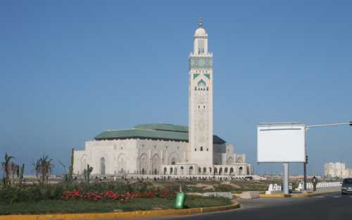 La gran Mesquita Hassan II en Casablanca