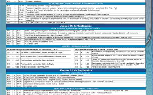 Programacion de los Foros