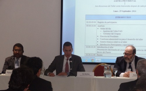 Apertura del Taller por el Dr. Kai Bethke, en representación del Director General de la FAO
