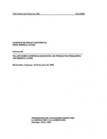 Taller Sobre Comercialización de los Productos Pesqueros en América Latina